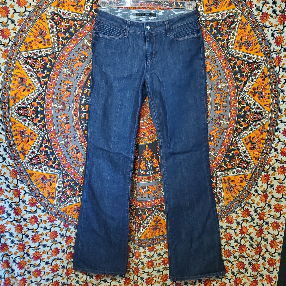 Joe's Jeans Medium Wash Bootcut Pleated Accent "Muse" Fit Jeans Womens Size 27